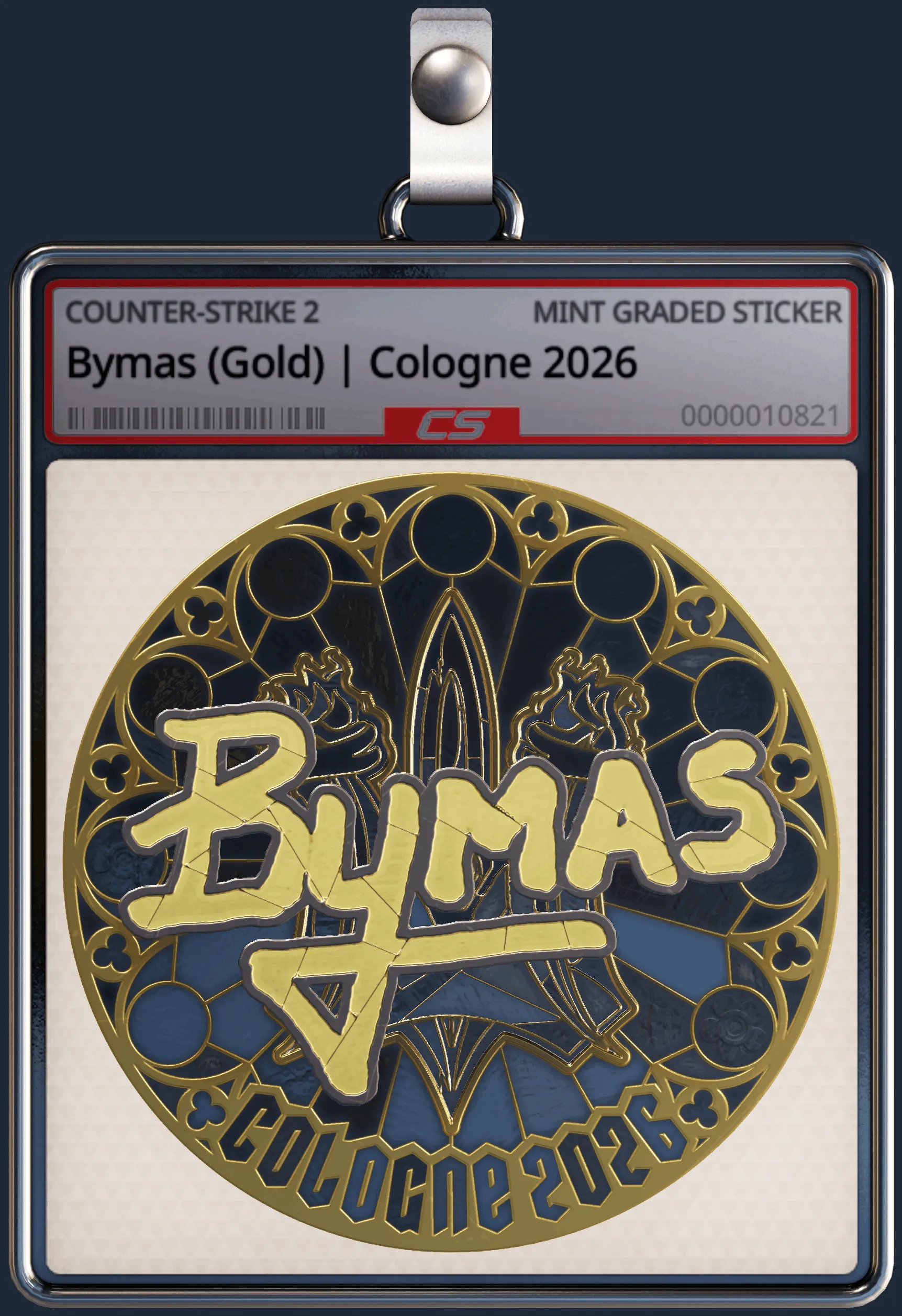 Sticker | Bymas (Gold) | Cologne 2026