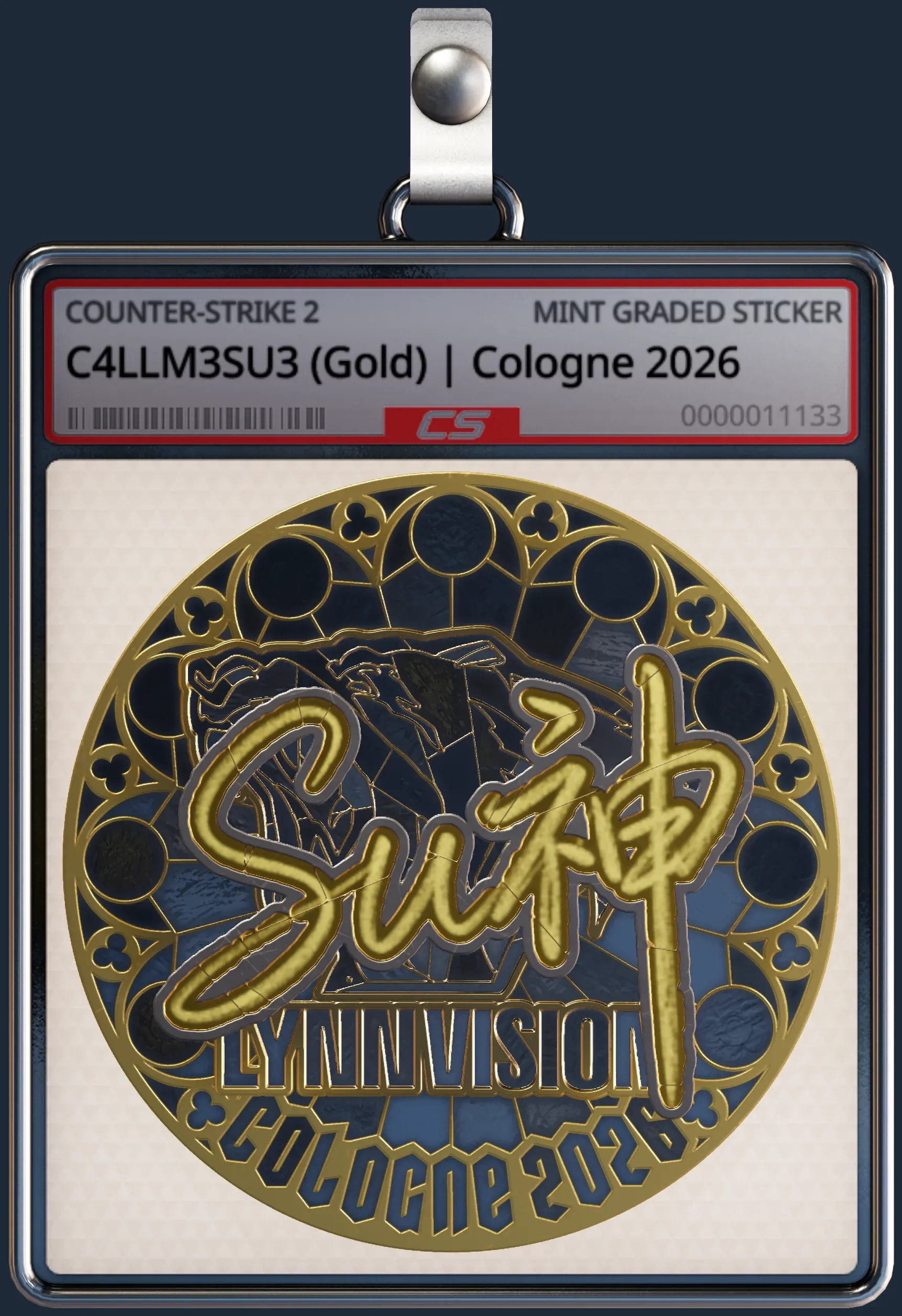 Sticker | C4LLM3SU3 (Gold) | Cologne 2026