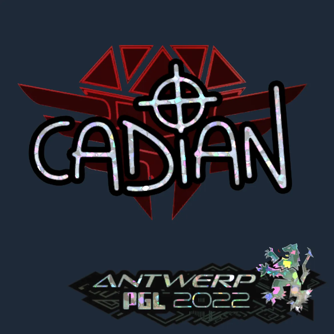 Sticker | cadiaN (Glitter) | Antwerp 2022