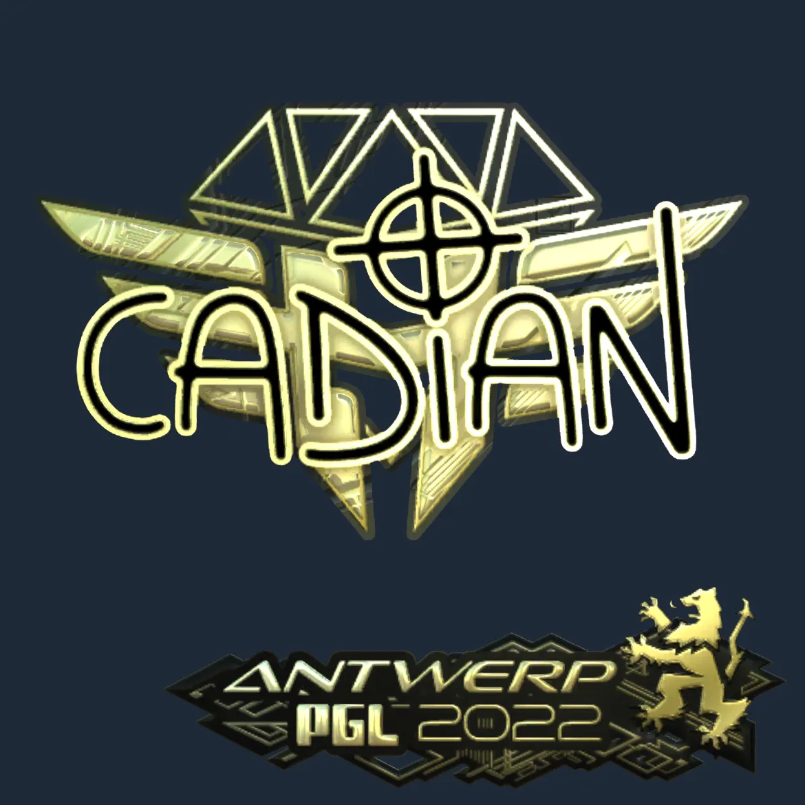 Sticker | cadiaN (Gold) | Antwerp 2022