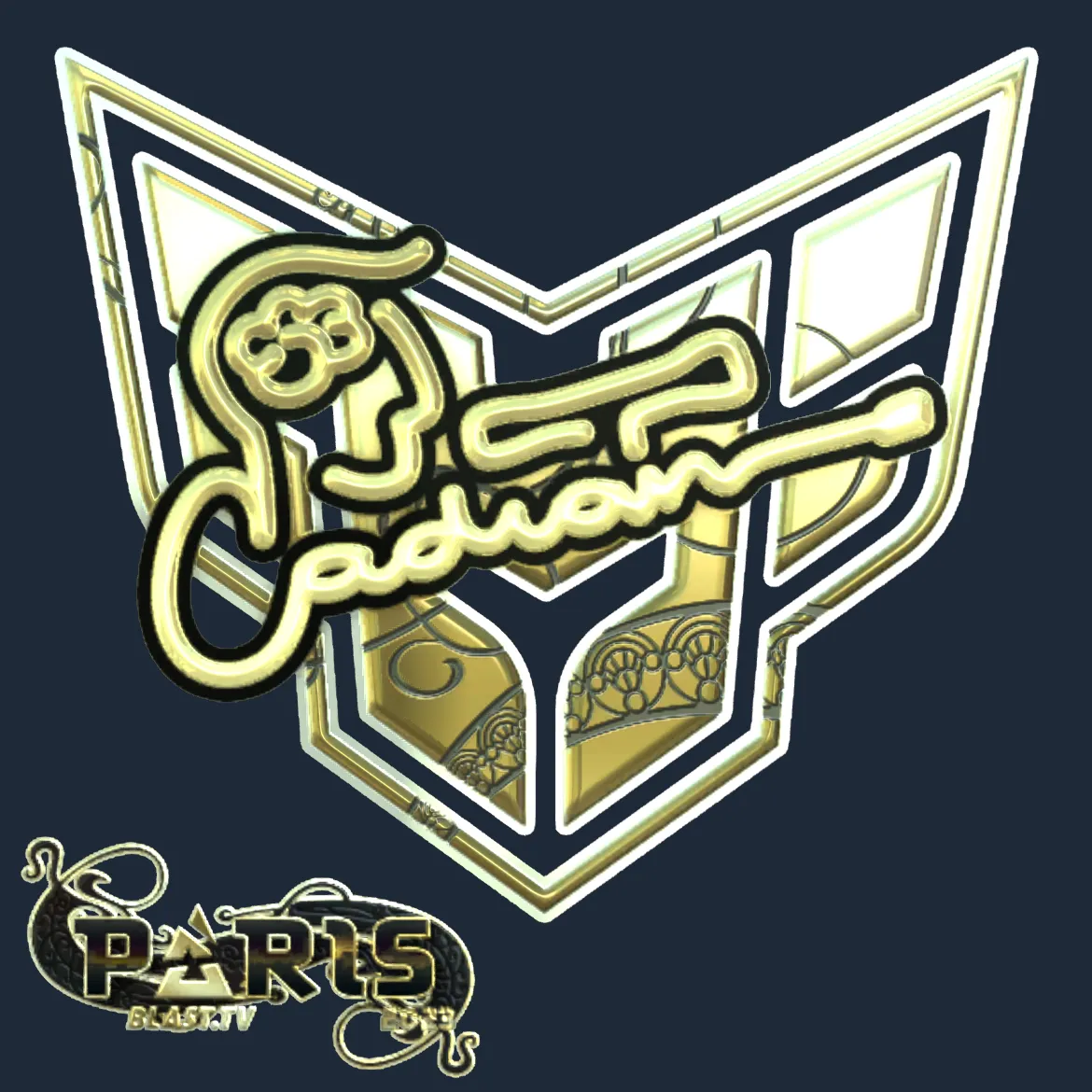 Sticker | cadiaN (Gold) | Paris 2023