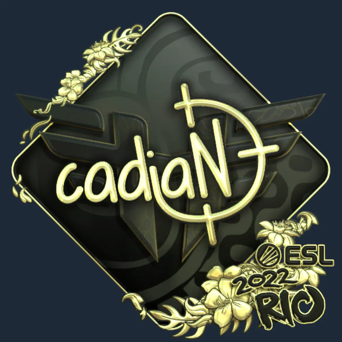 Sticker | cadiaN (Gold) | Rio 2022