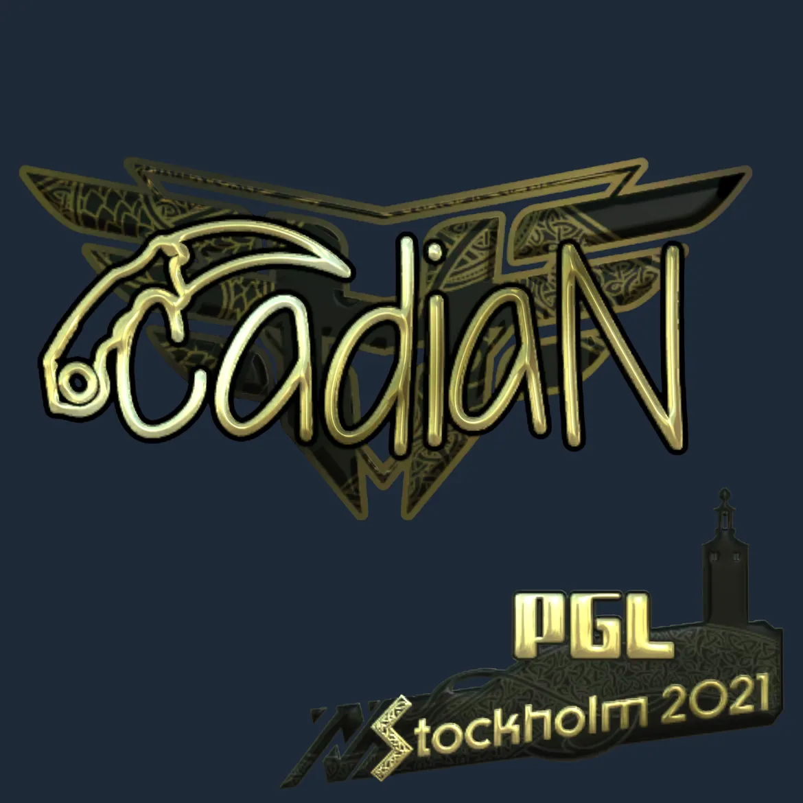 Sticker | cadiaN (Gold) | Stockholm 2021