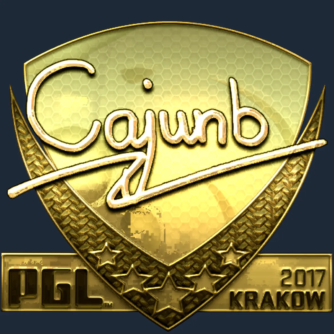 Sticker | cajunb (Gold) | Krakow 2017