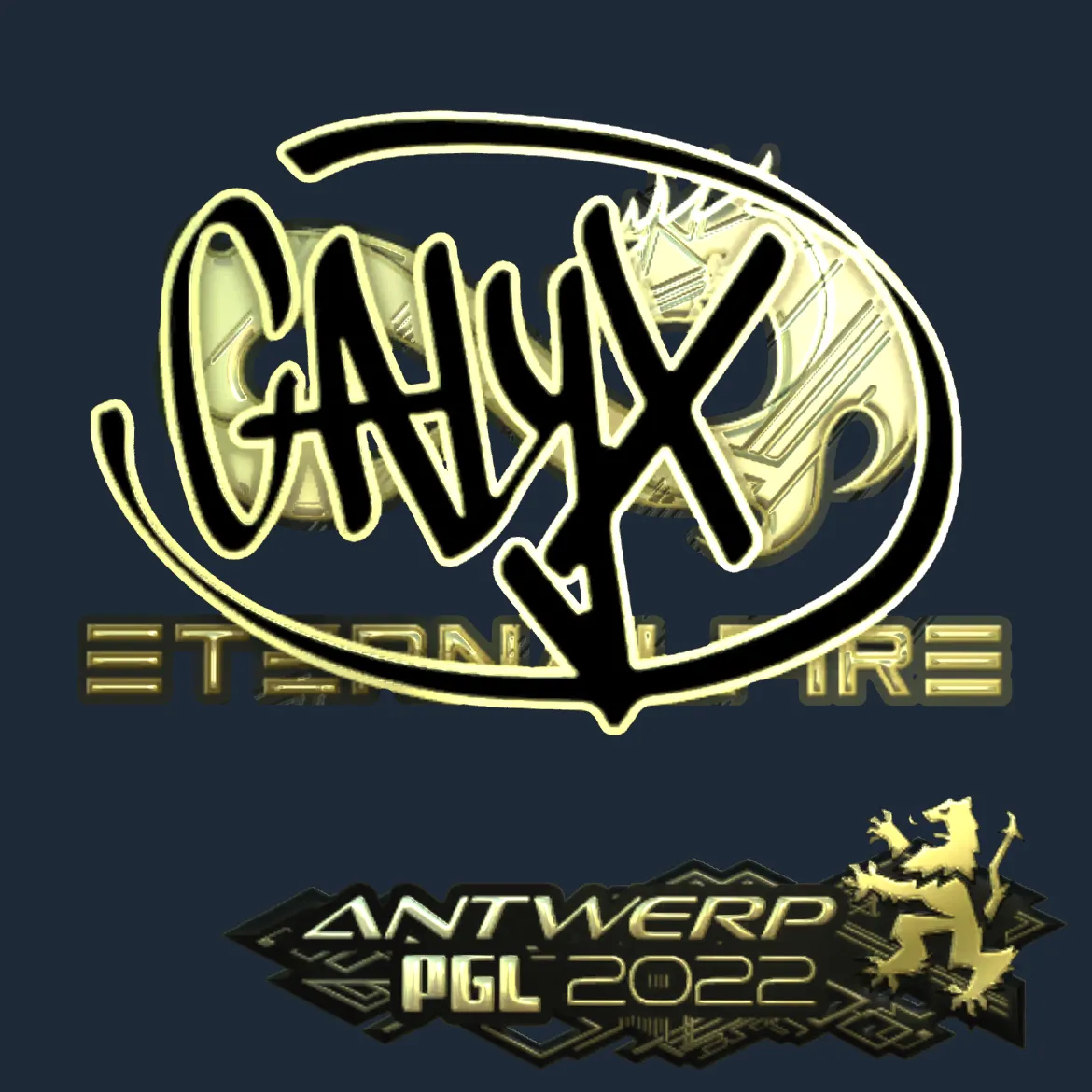 Sticker | Calyx (Gold) | Antwerp 2022