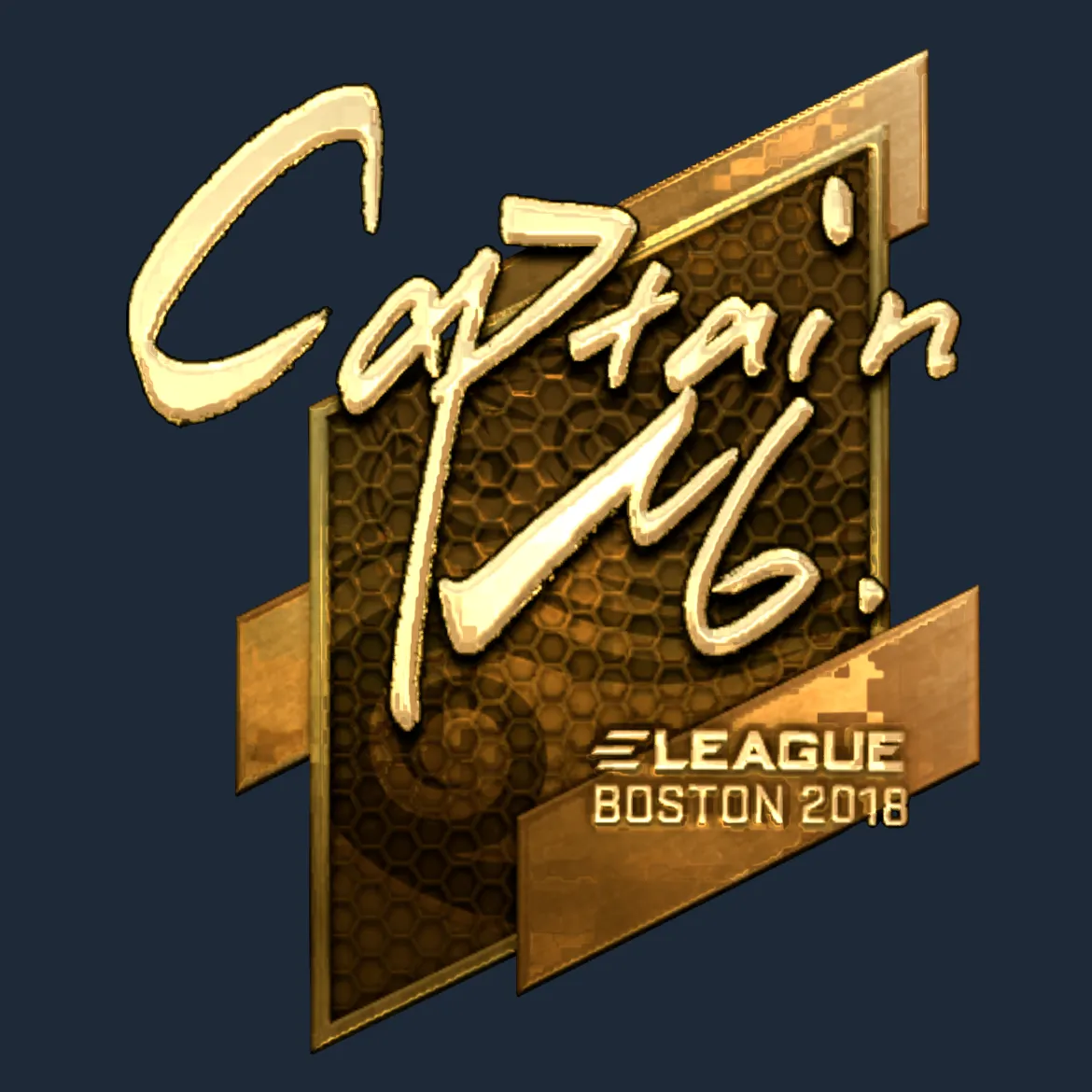 Sticker | captainMo (Gold) | Boston 2018