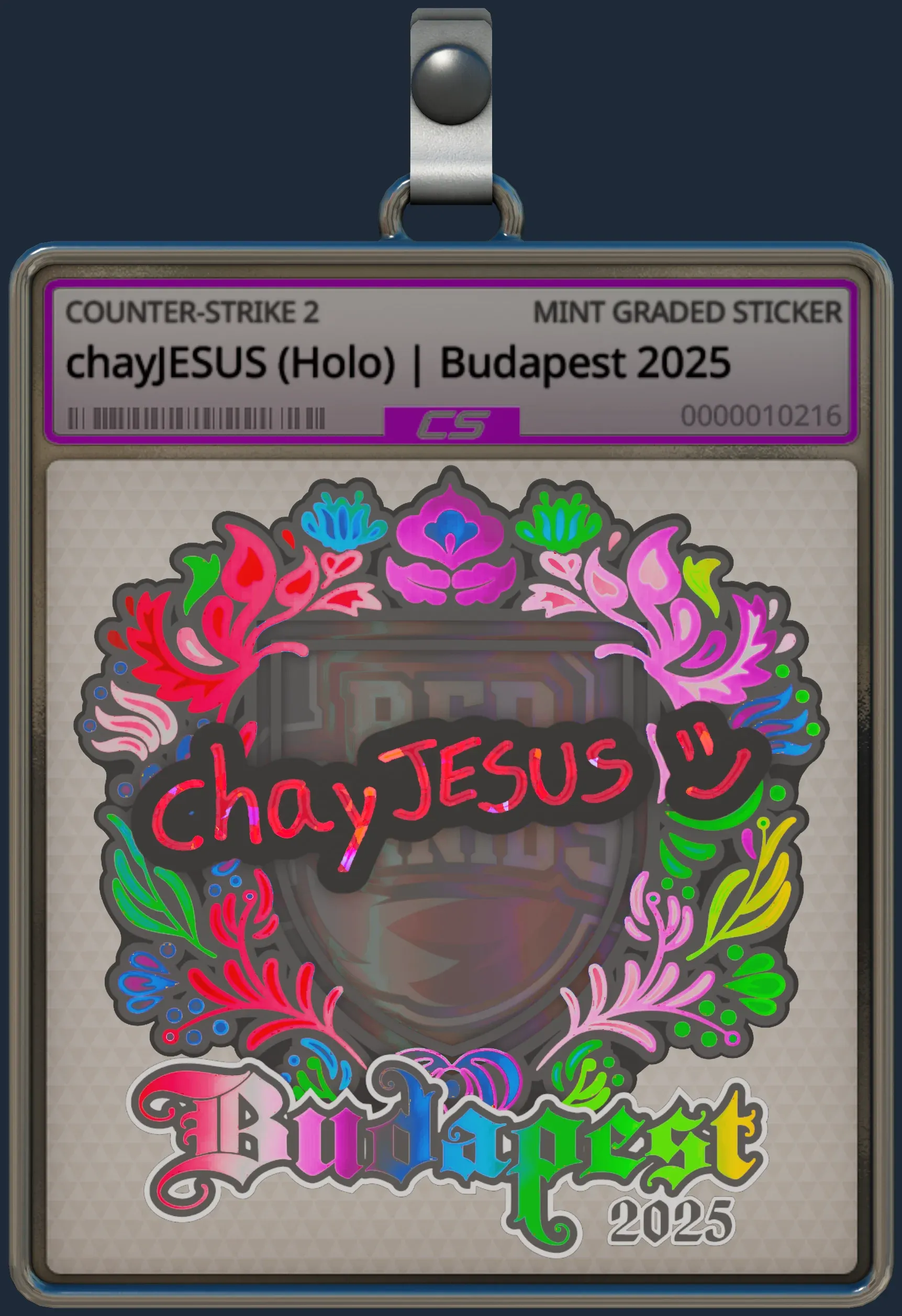 Sticker | chayJESUS (Holo) | Budapest 2025