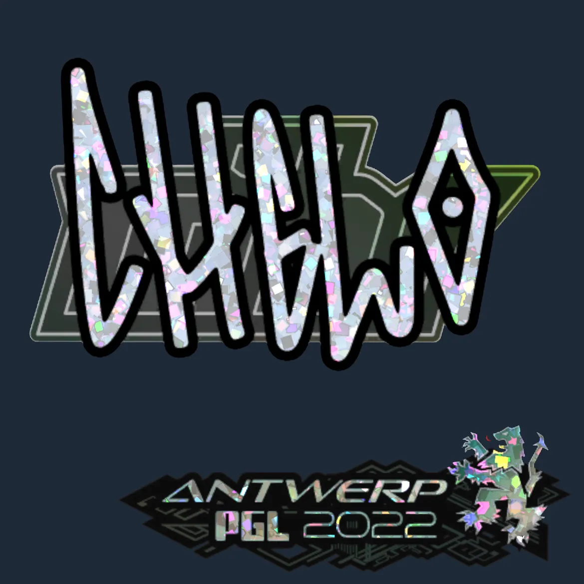 Sticker | chelo (Glitter) | Antwerp 2022