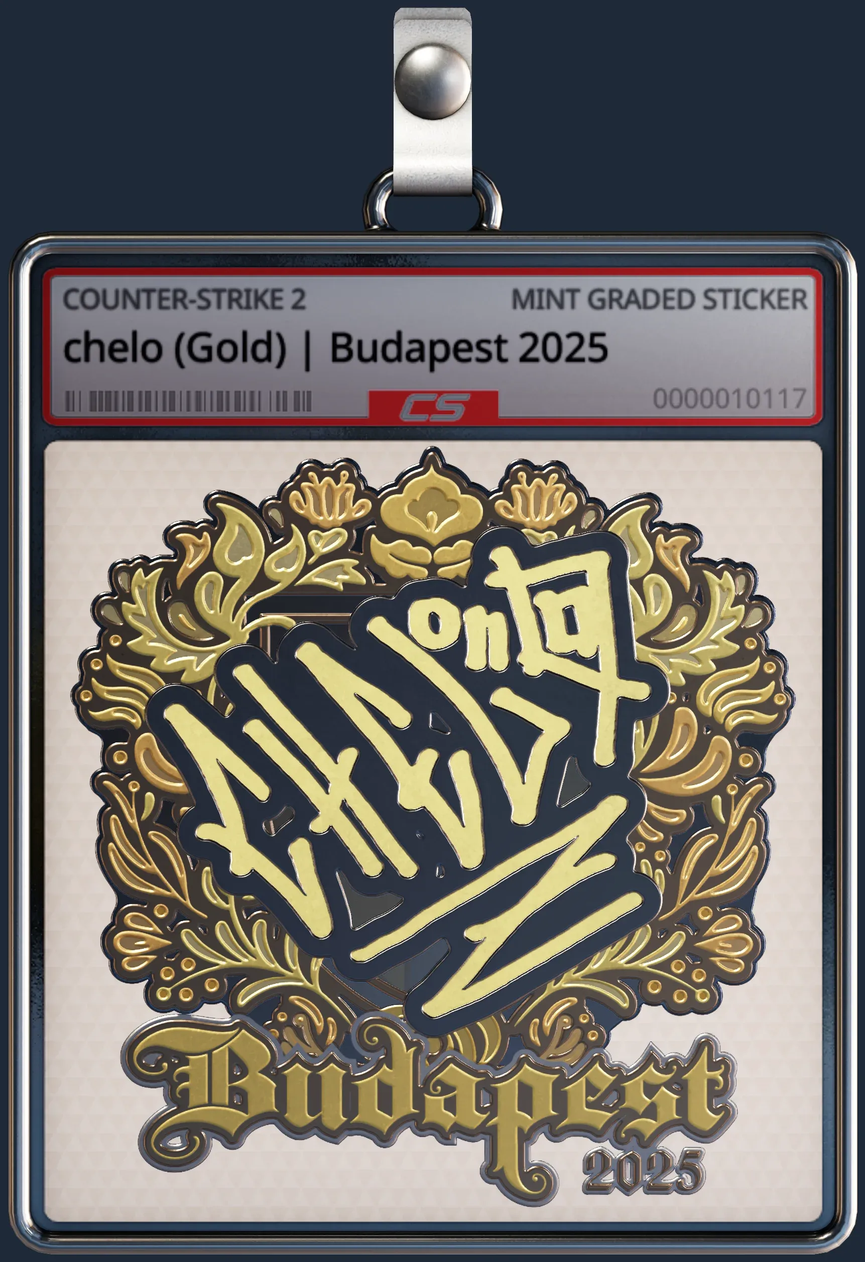 Sticker | chelo (Gold) | Budapest 2025
