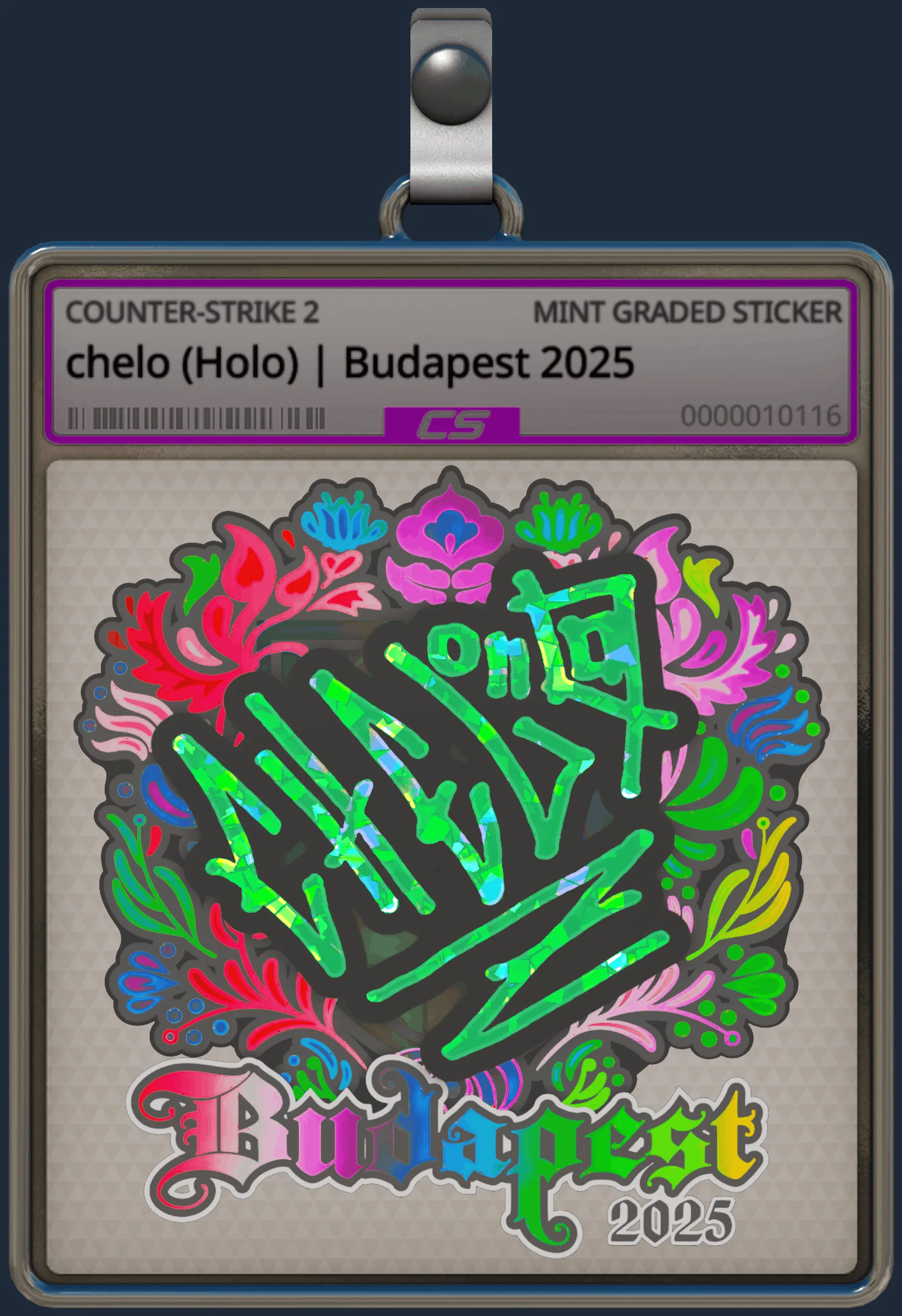 Sticker | chelo (Holo) | Budapest 2025