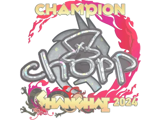 Sticker | chopper (Glitter, Champion) | Shanghai 2024