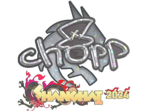 Sticker | chopper (Glitter) | Shanghai 2024