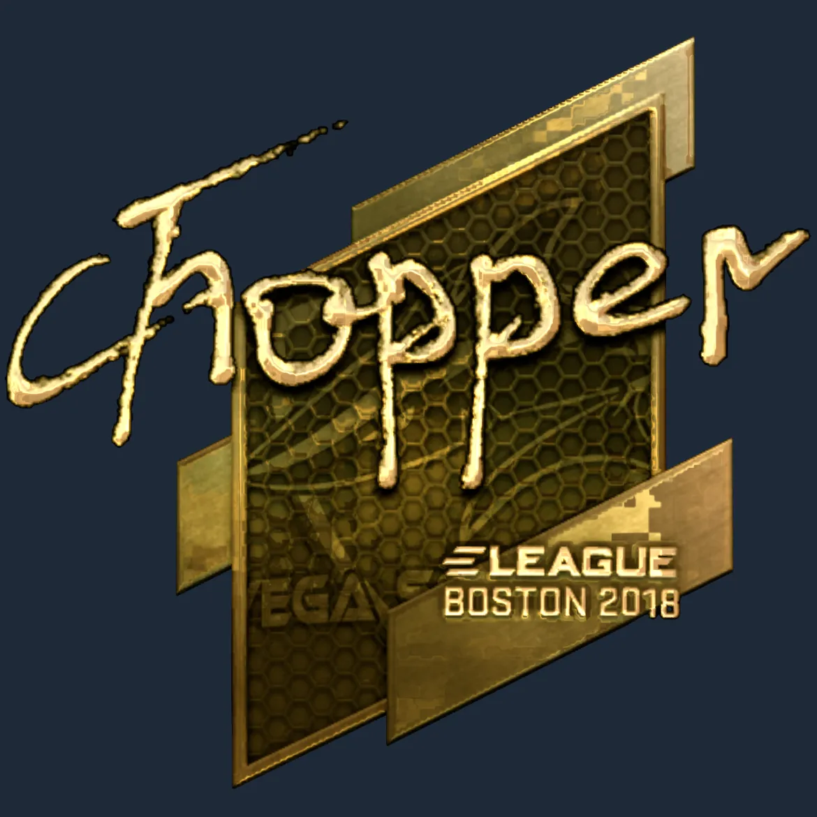 Sticker | chopper (Gold) | Boston 2018