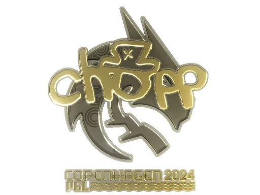 Sticker | chopper (Gold) | Copenhagen 2024