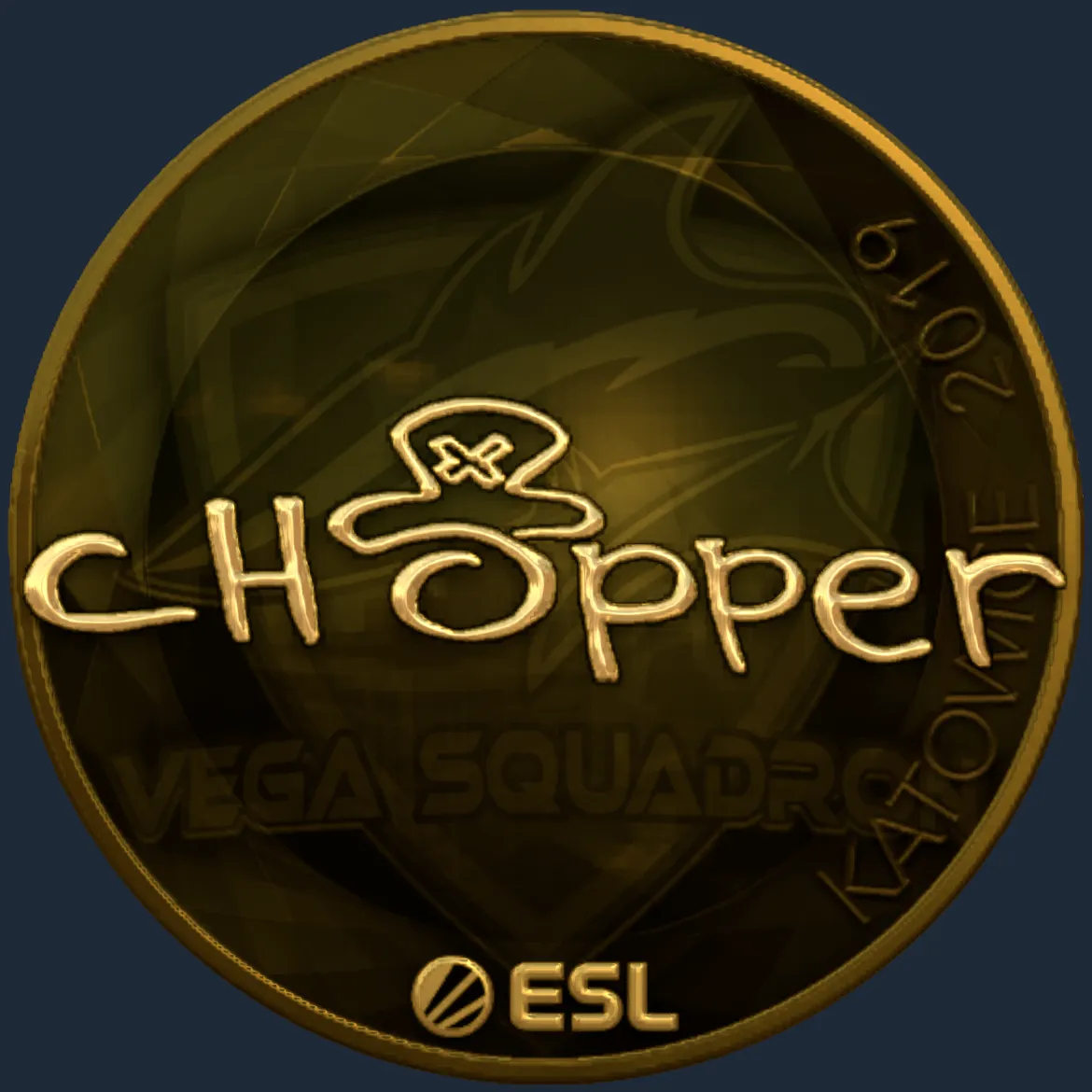 Sticker | chopper (Gold) | Katowice 2019