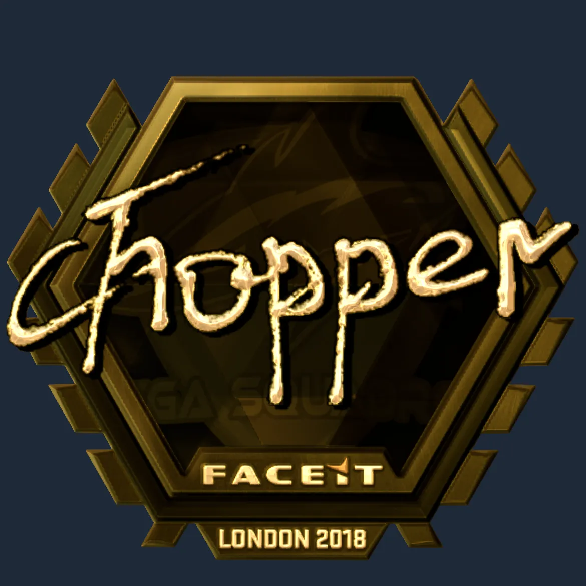 Sticker | chopper (Gold) | London 2018