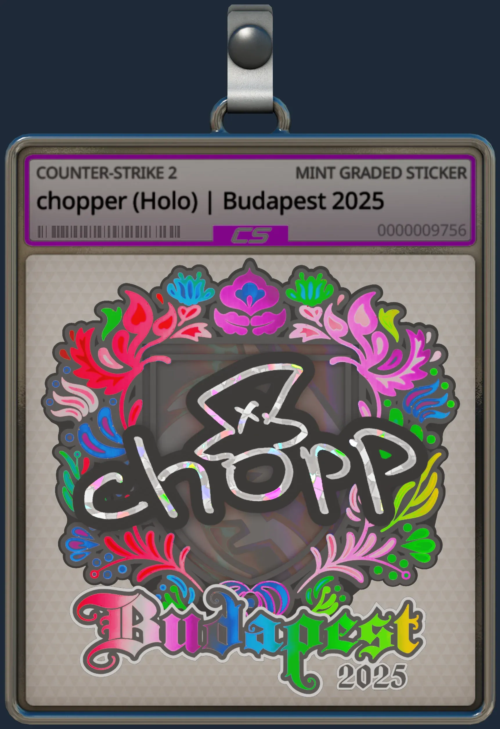 Sticker | chopper (Holo) | Budapest 2025