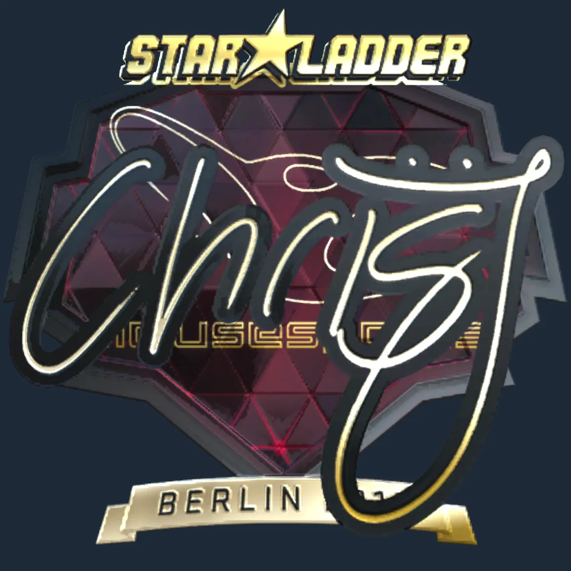 Sticker | chrisJ (Gold) | Berlin 2019