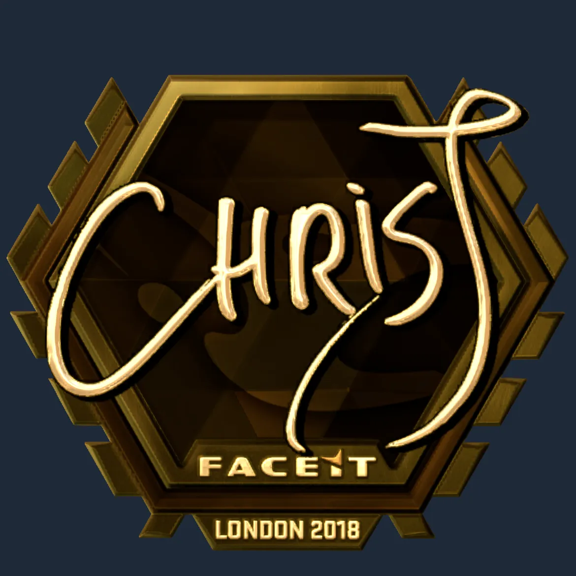 Sticker | chrisJ (Gold) | London 2018
