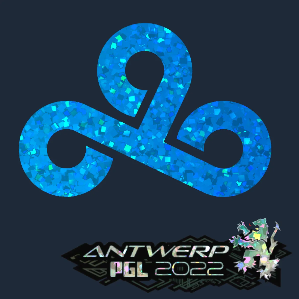 Sticker | Cloud9 (Glitter) | Antwerp 2022