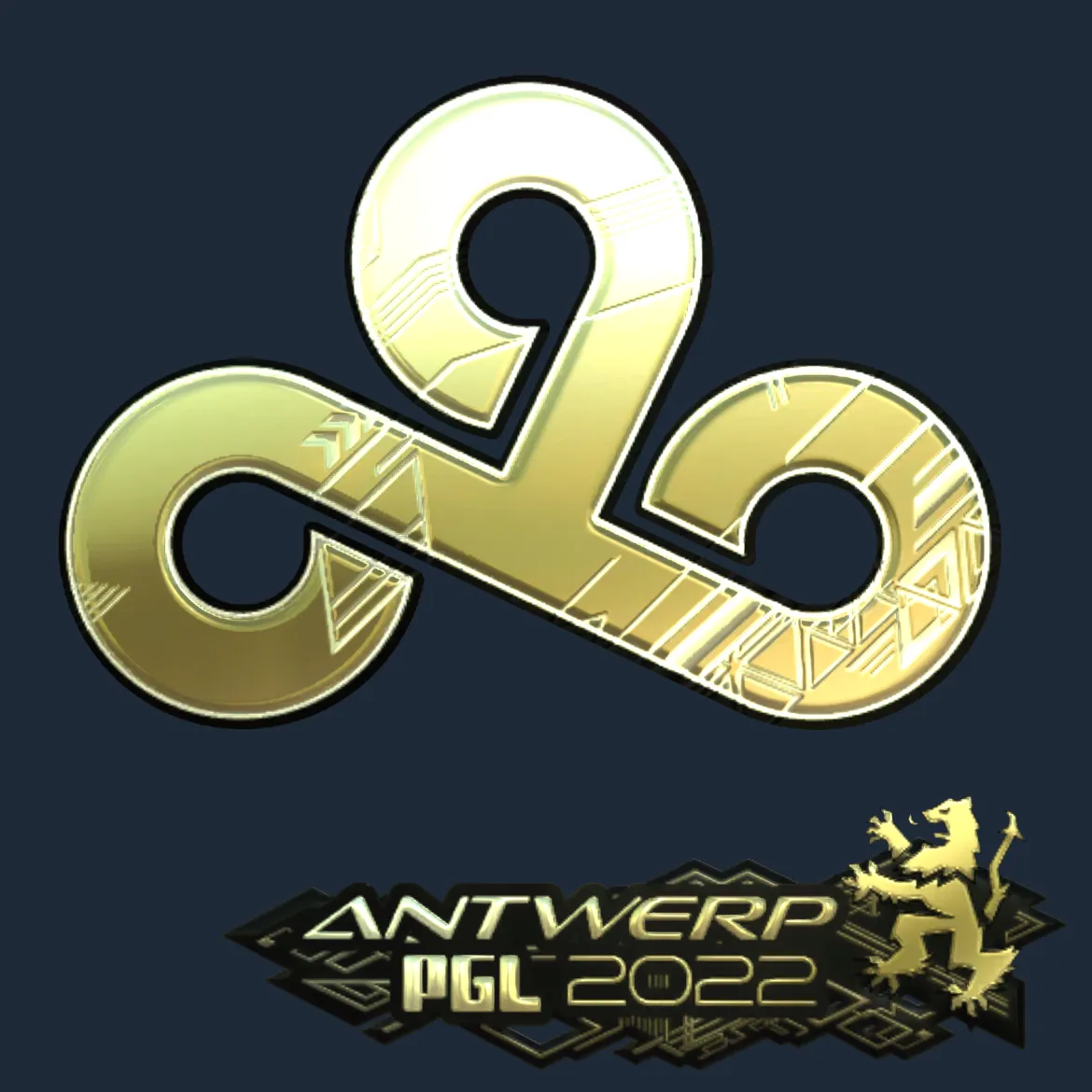Sticker | Cloud9 (Gold) | Antwerp 2022