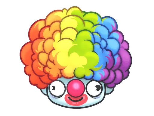 Sticker | Clown Wig