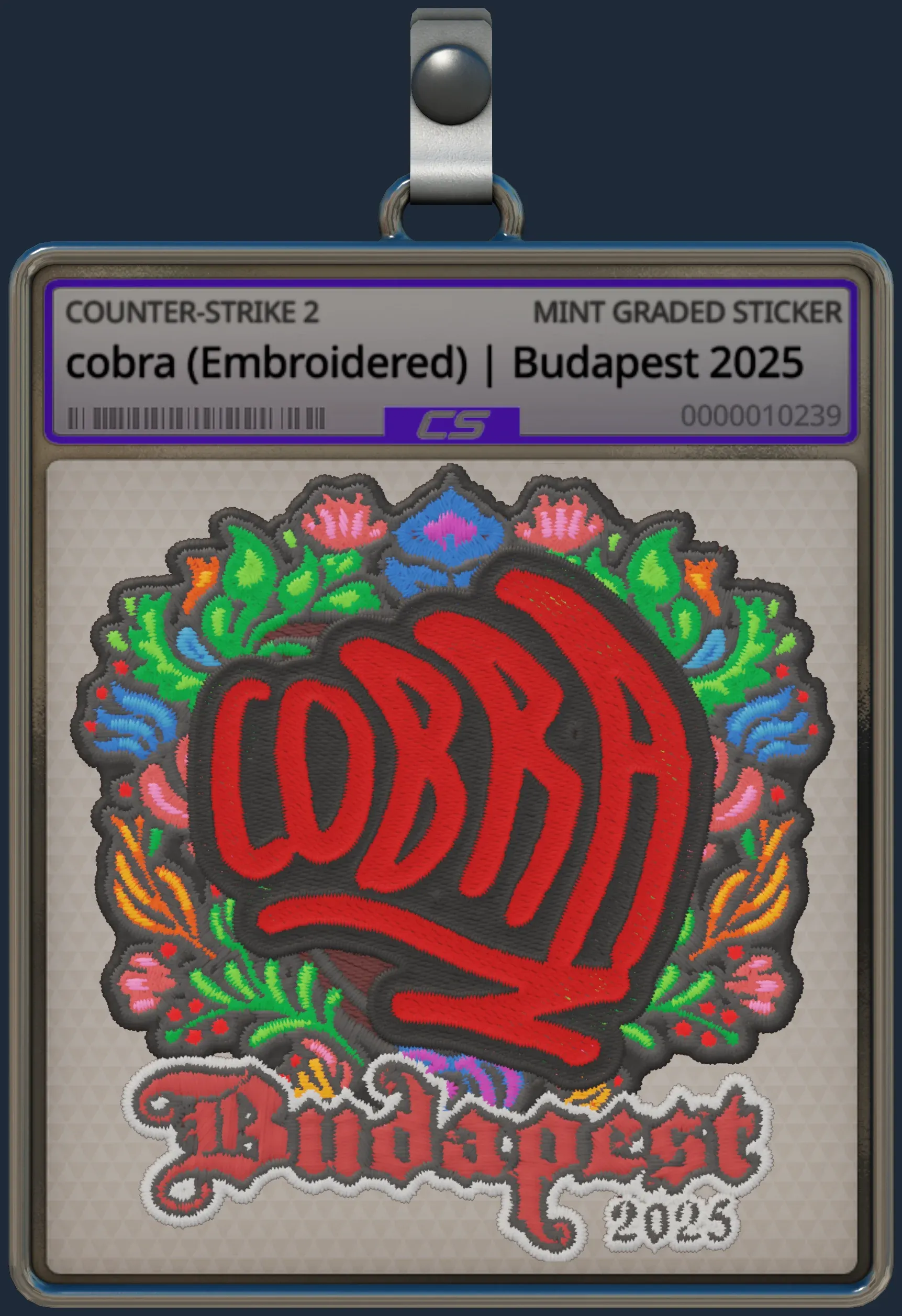 Sticker | cobra (Embroidered) | Budapest 2025