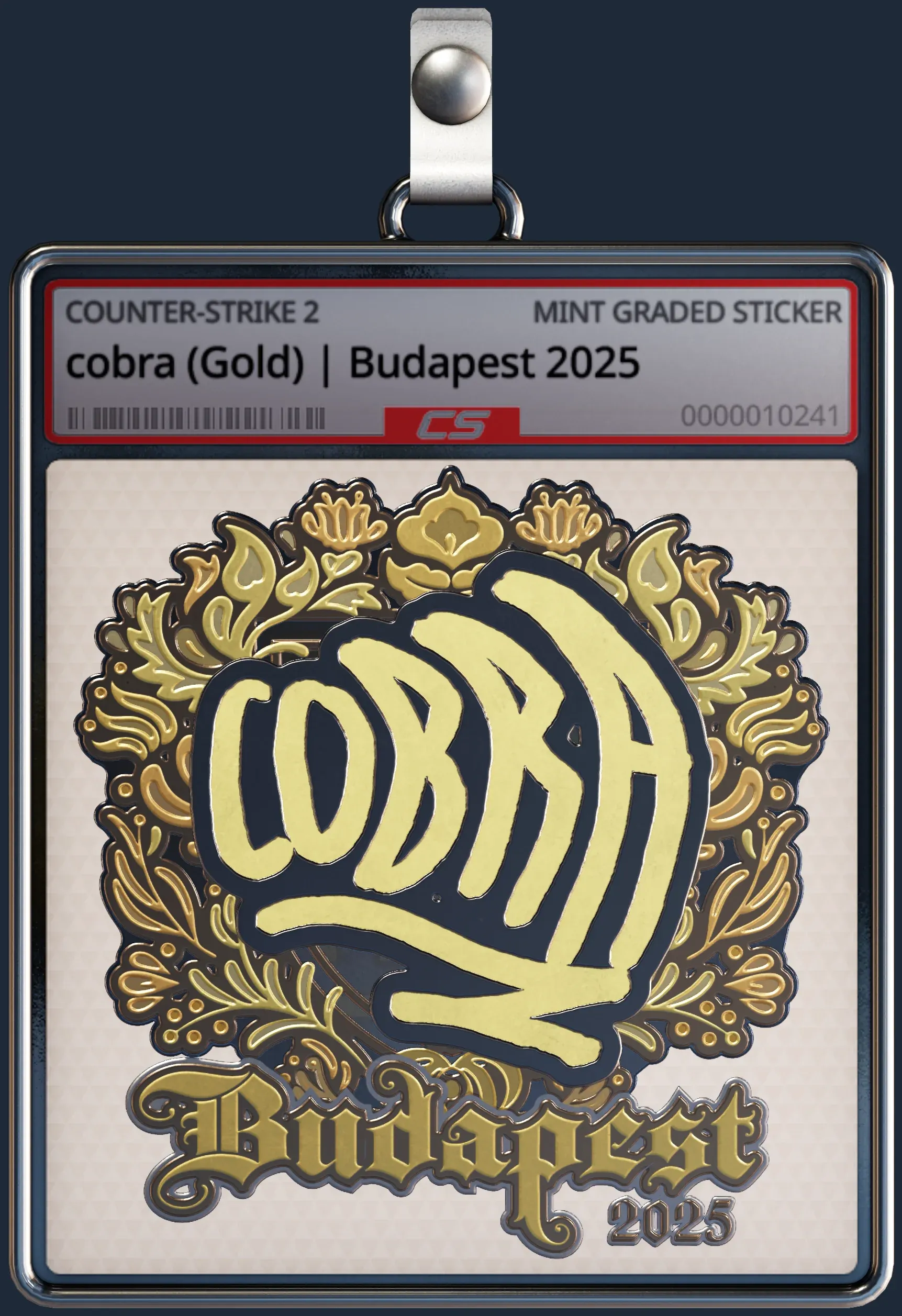 Sticker | cobra (Gold) | Budapest 2025