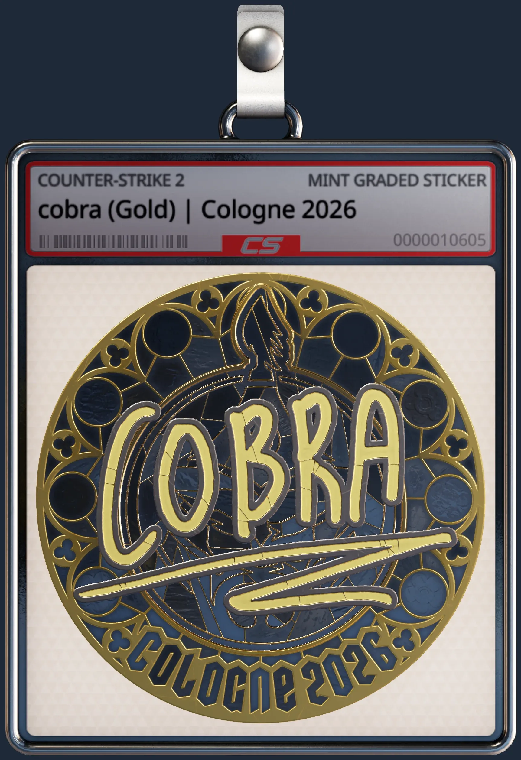 Sticker | cobra (Gold) | Cologne 2026