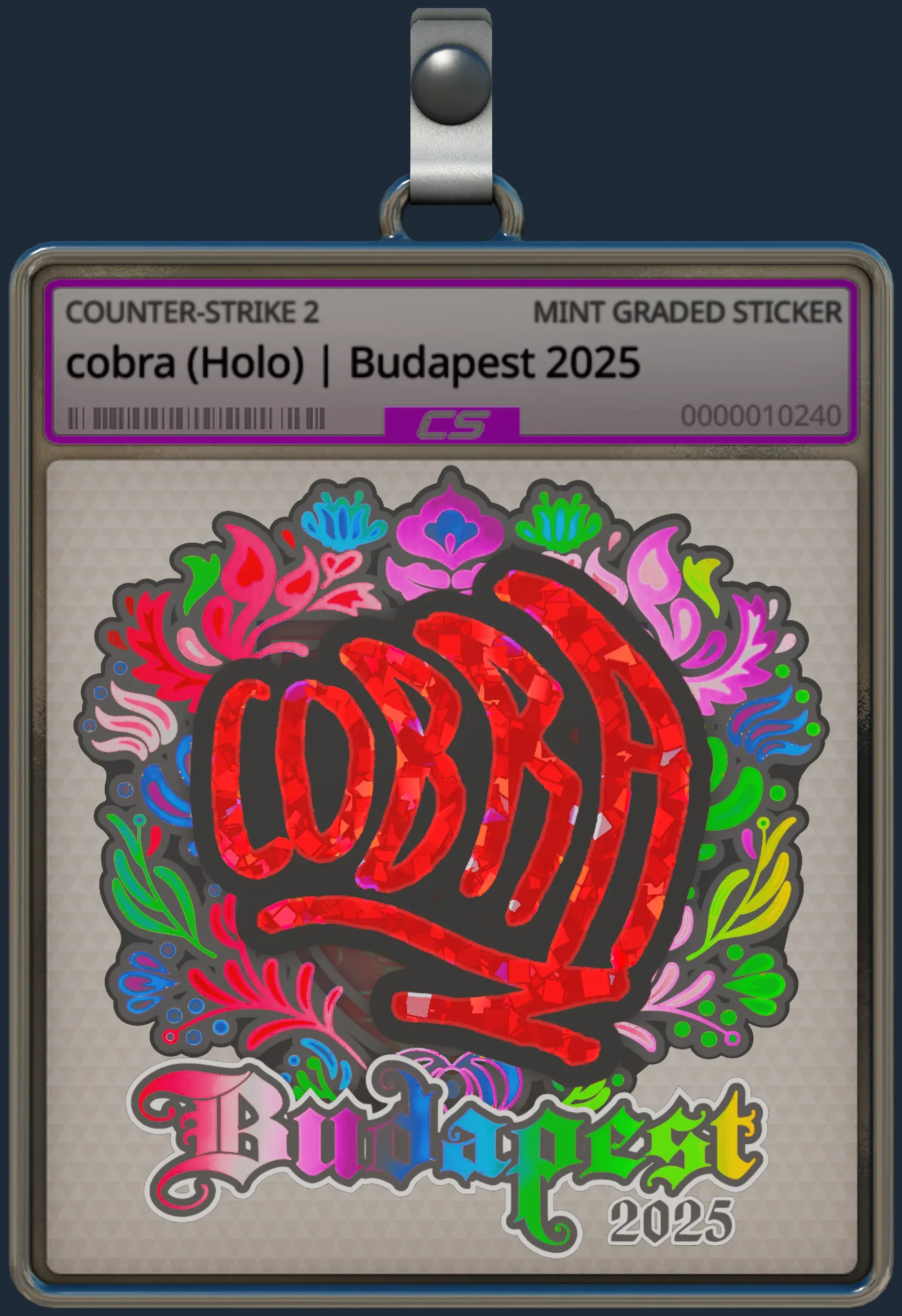Sticker | cobra (Holo) | Budapest 2025
