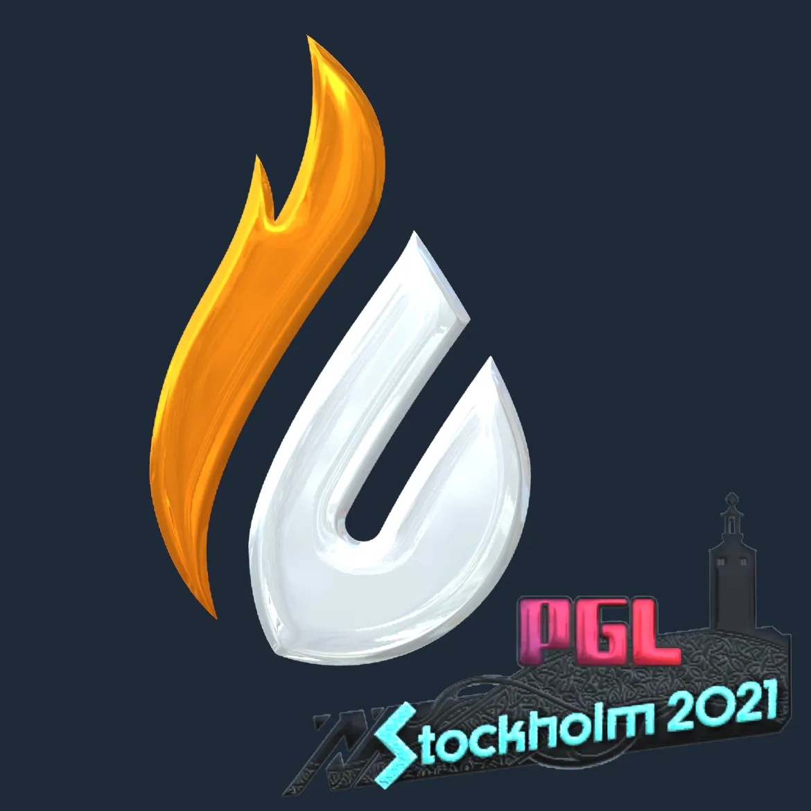 Sticker | Copenhagen Flames (Foil) | Stockholm 2021