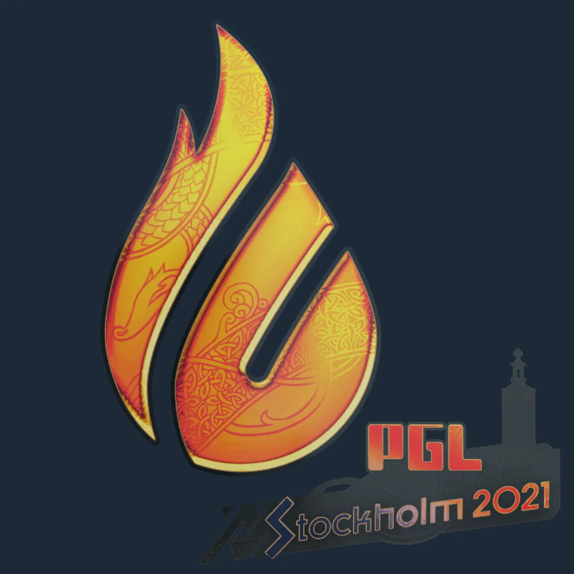 Sticker | Copenhagen Flames (Holo) | Stockholm 2021