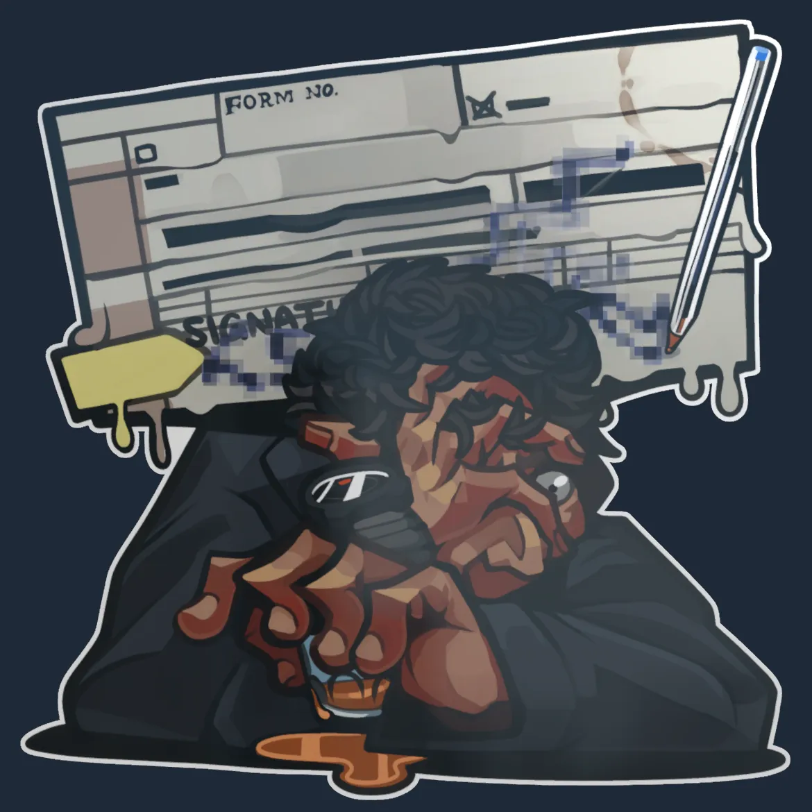 Sticker | Cursed Penmanship