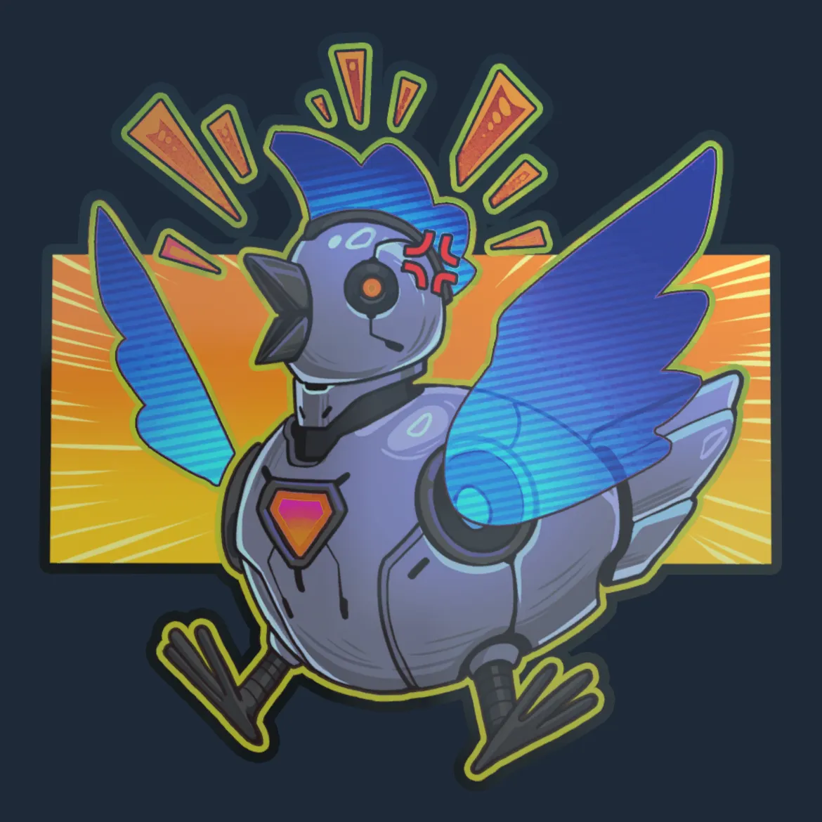 Sticker | Cyber Chicken (Holo)