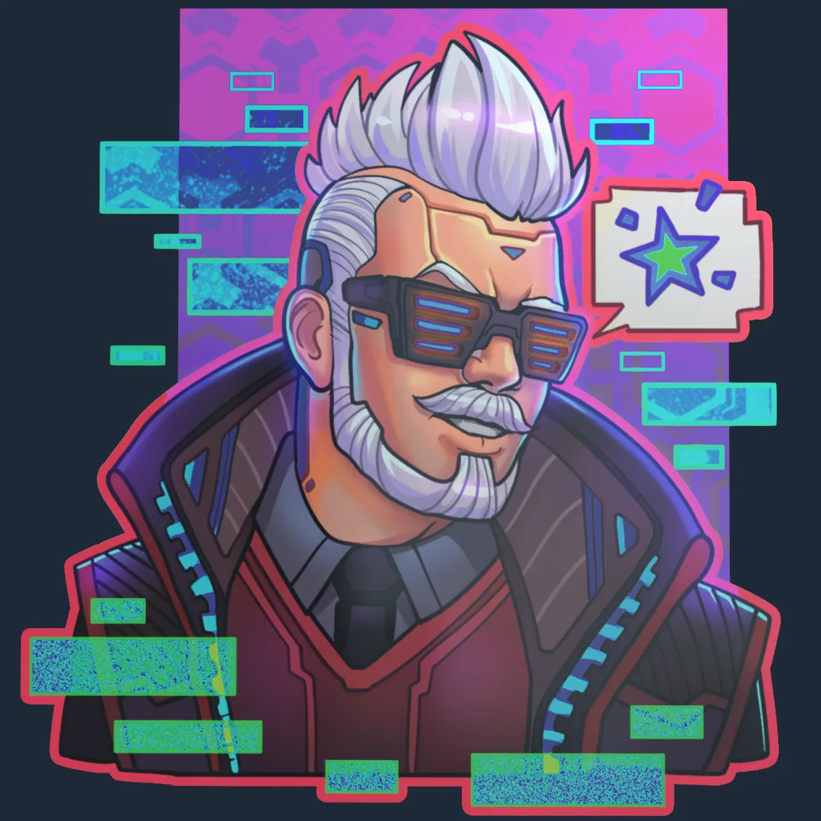 Sticker | Cyber Romanov (Holo)