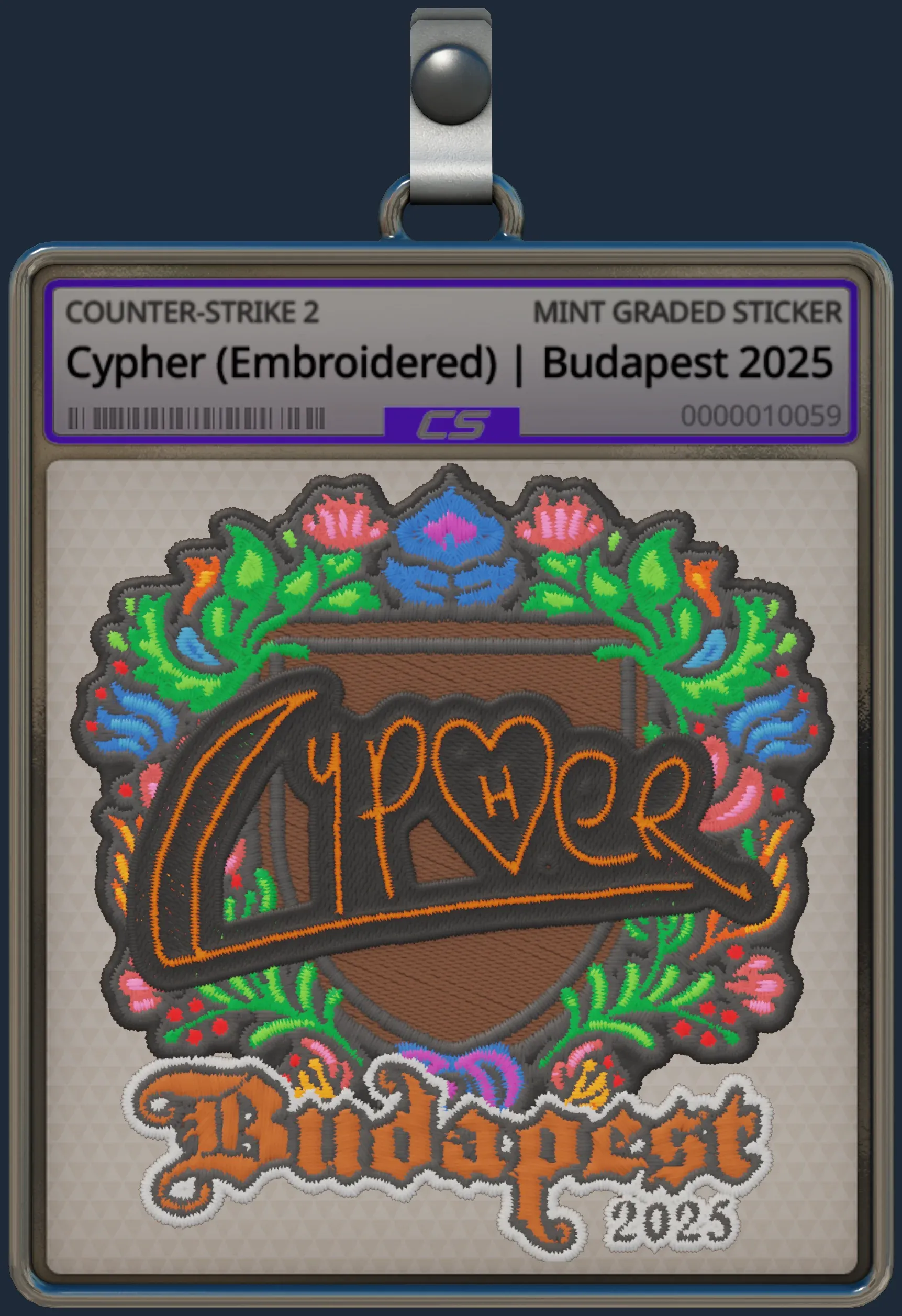 Sticker | Cypher (Embroidered) | Budapest 2025