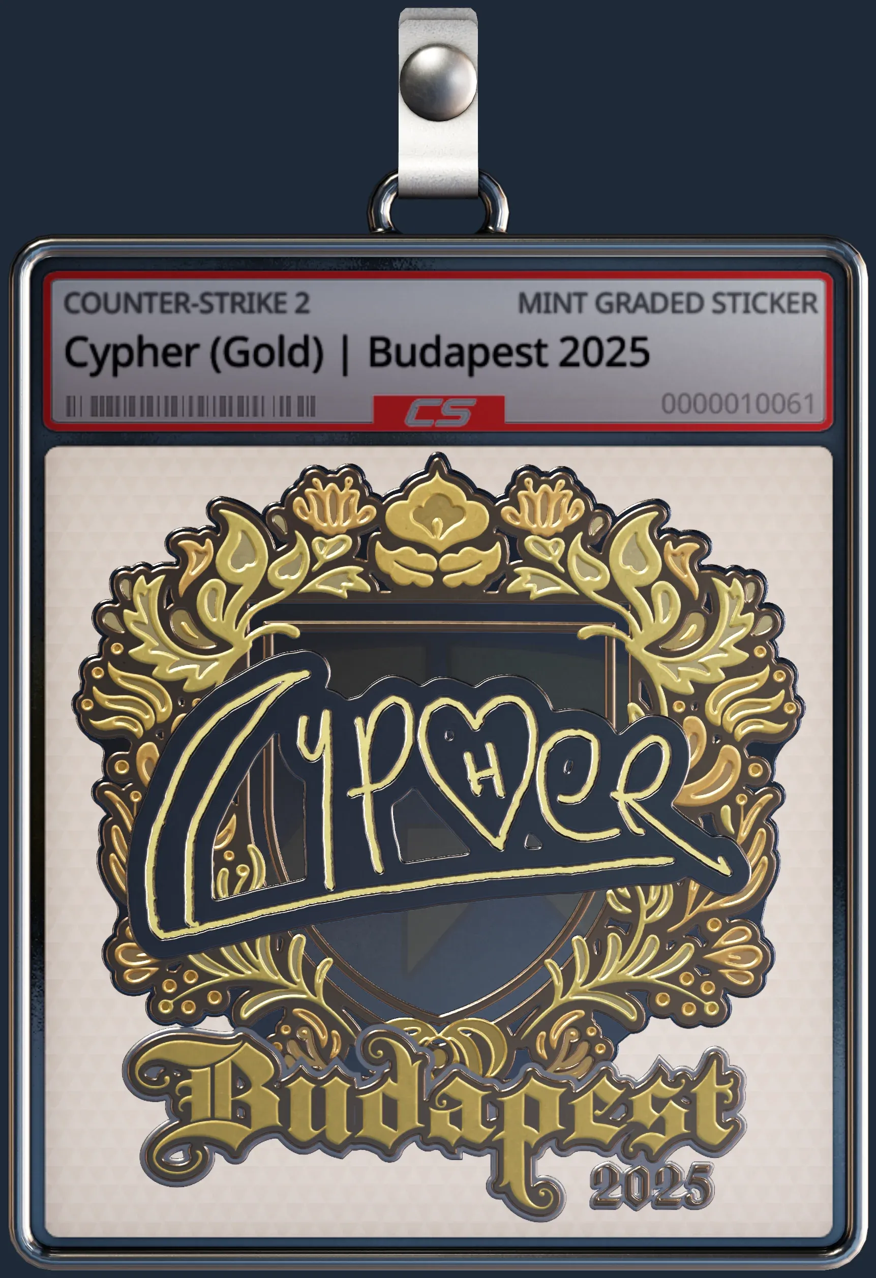 Sticker | Cypher (Gold) | Budapest 2025