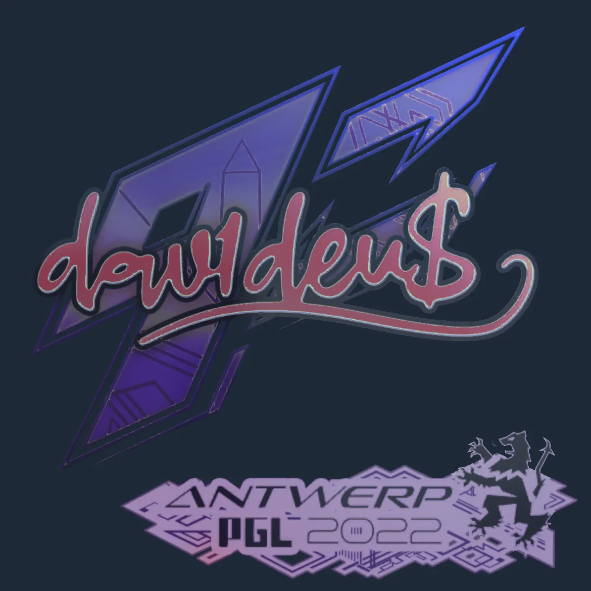 Sticker | dav1d (Holo) | Antwerp 2022
