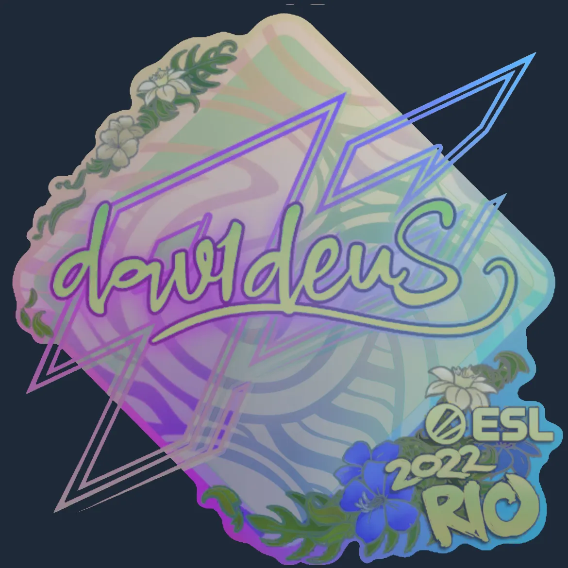 Sticker | dav1deuS (Holo) | Rio 2022