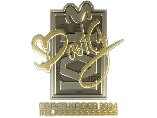 Sticker | dav1g (Gold) | Copenhagen 2024