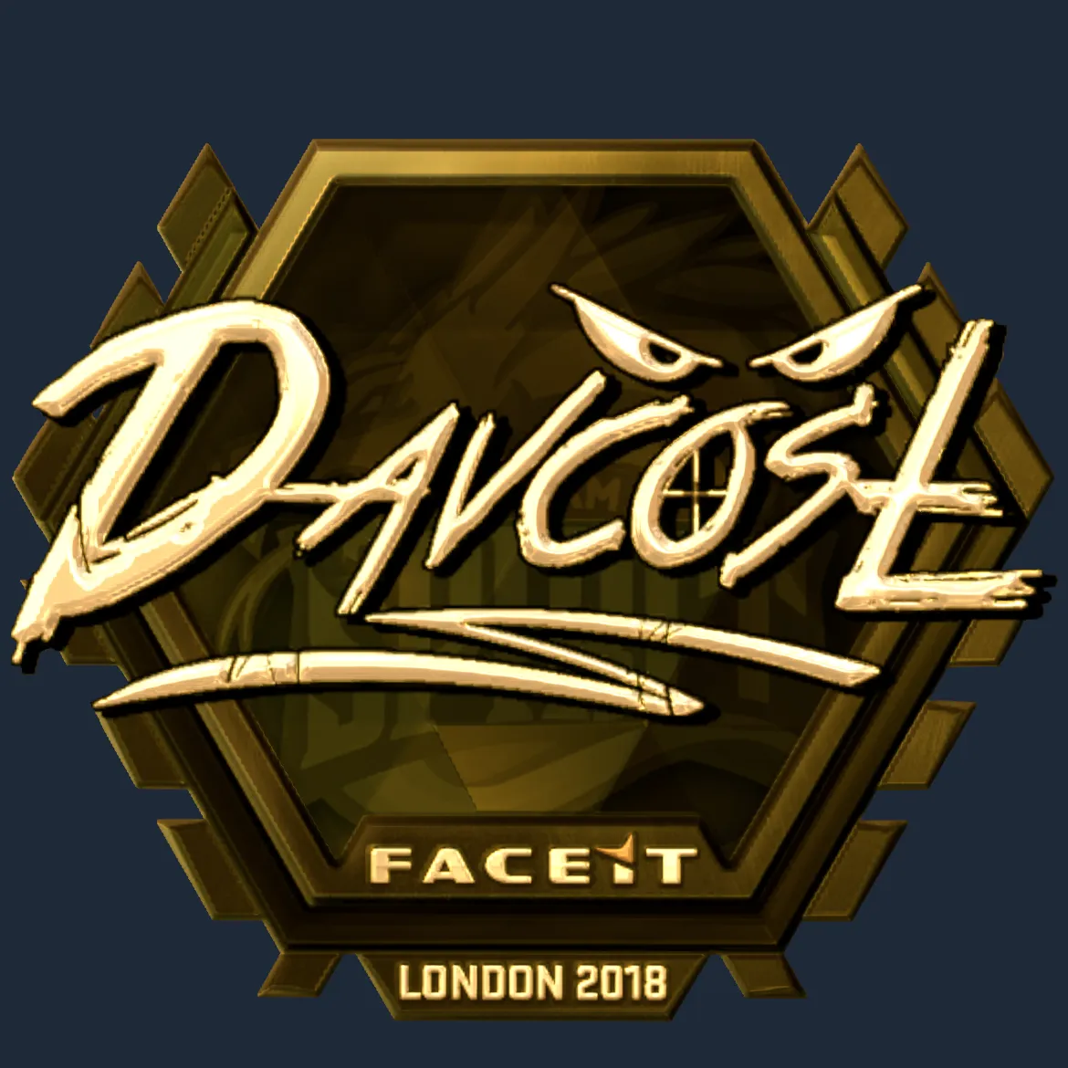 Sticker | DavCost (Gold) | London 2018