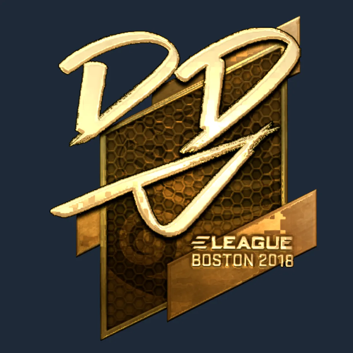 Sticker | DD (Gold) | Boston 2018