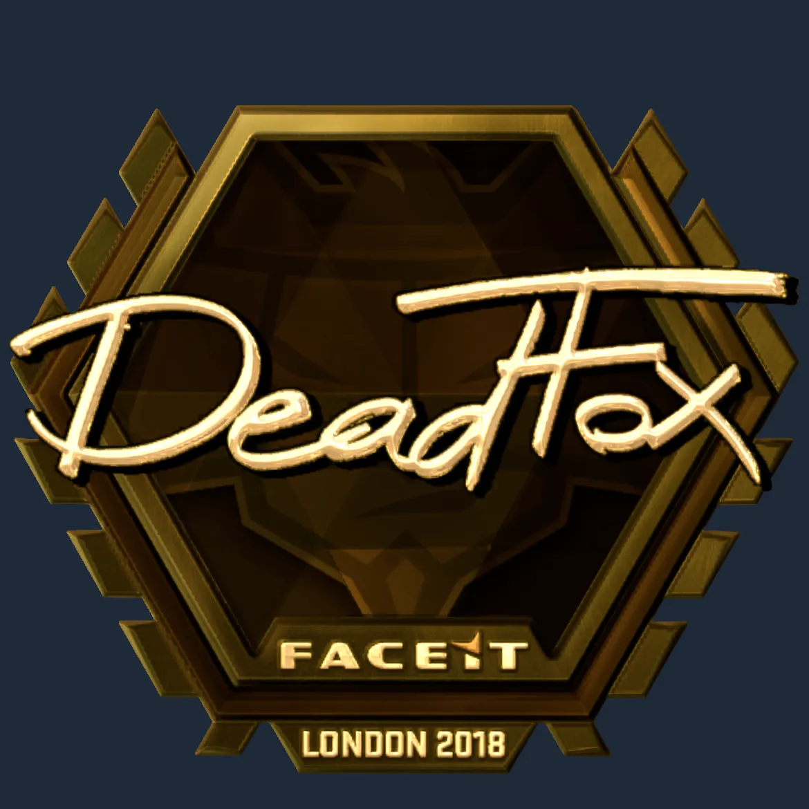 Sticker | DeadFox (Gold) | London 2018