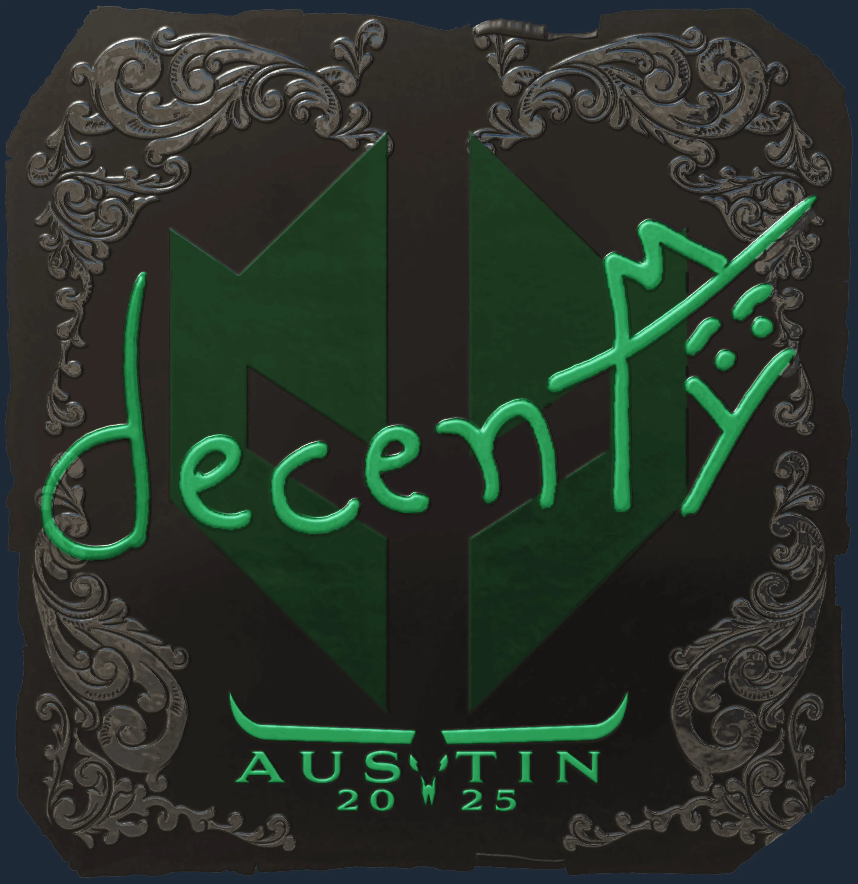 Sticker | decenty (Foil) | Austin 2025