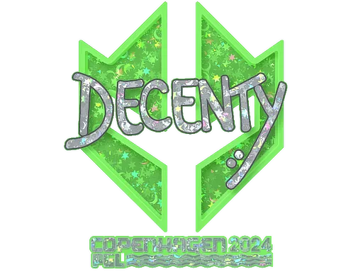 Sticker | decenty (Glitter) | Copenhagen 2024