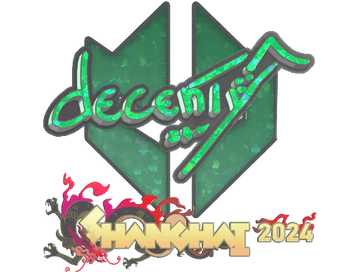 Sticker | decenty (Glitter) | Shanghai 2024