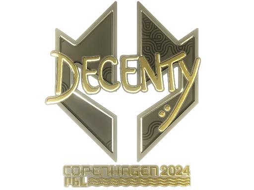 Sticker | decenty (Gold) | Copenhagen 2024