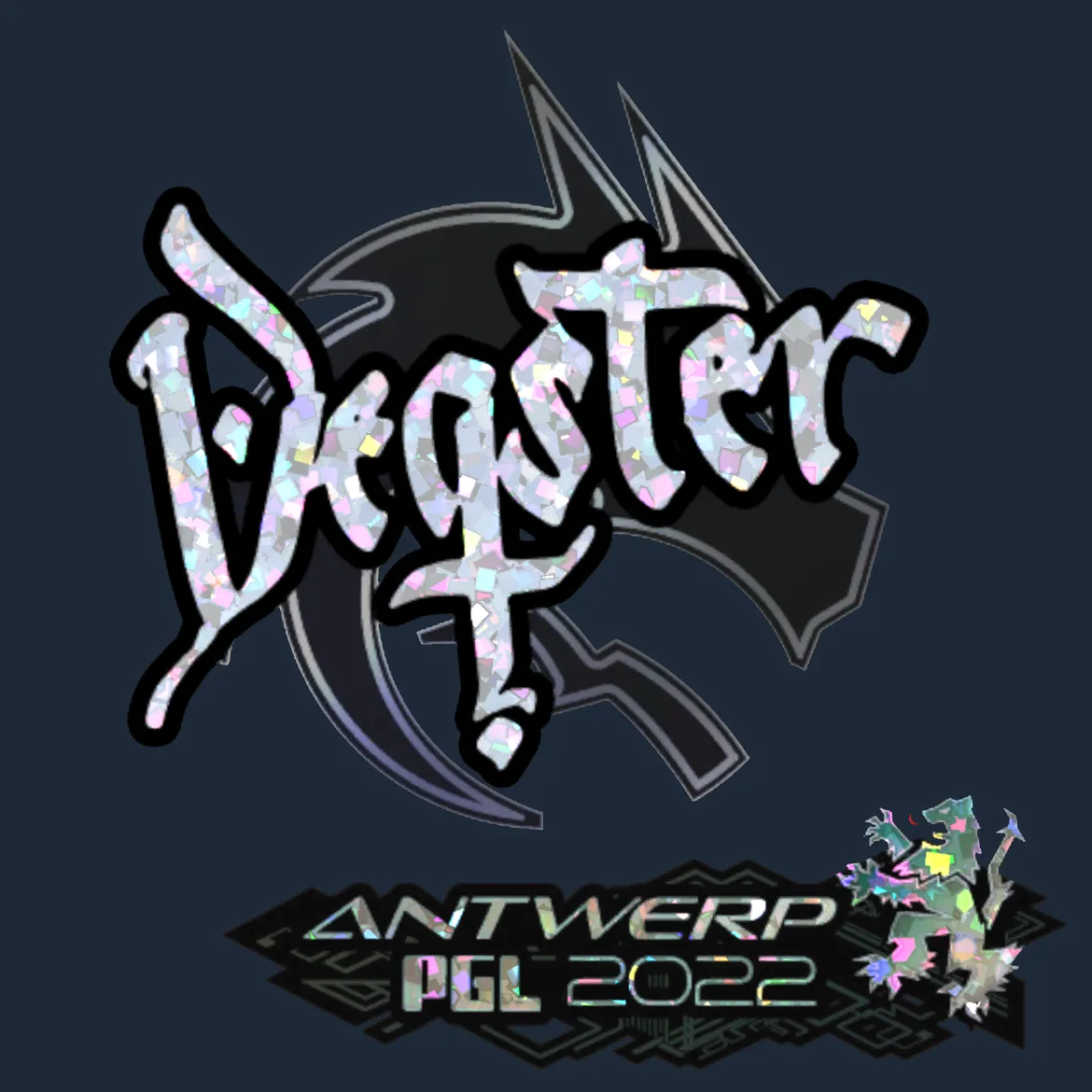 Sticker | degster (Glitter) | Antwerp 2022
