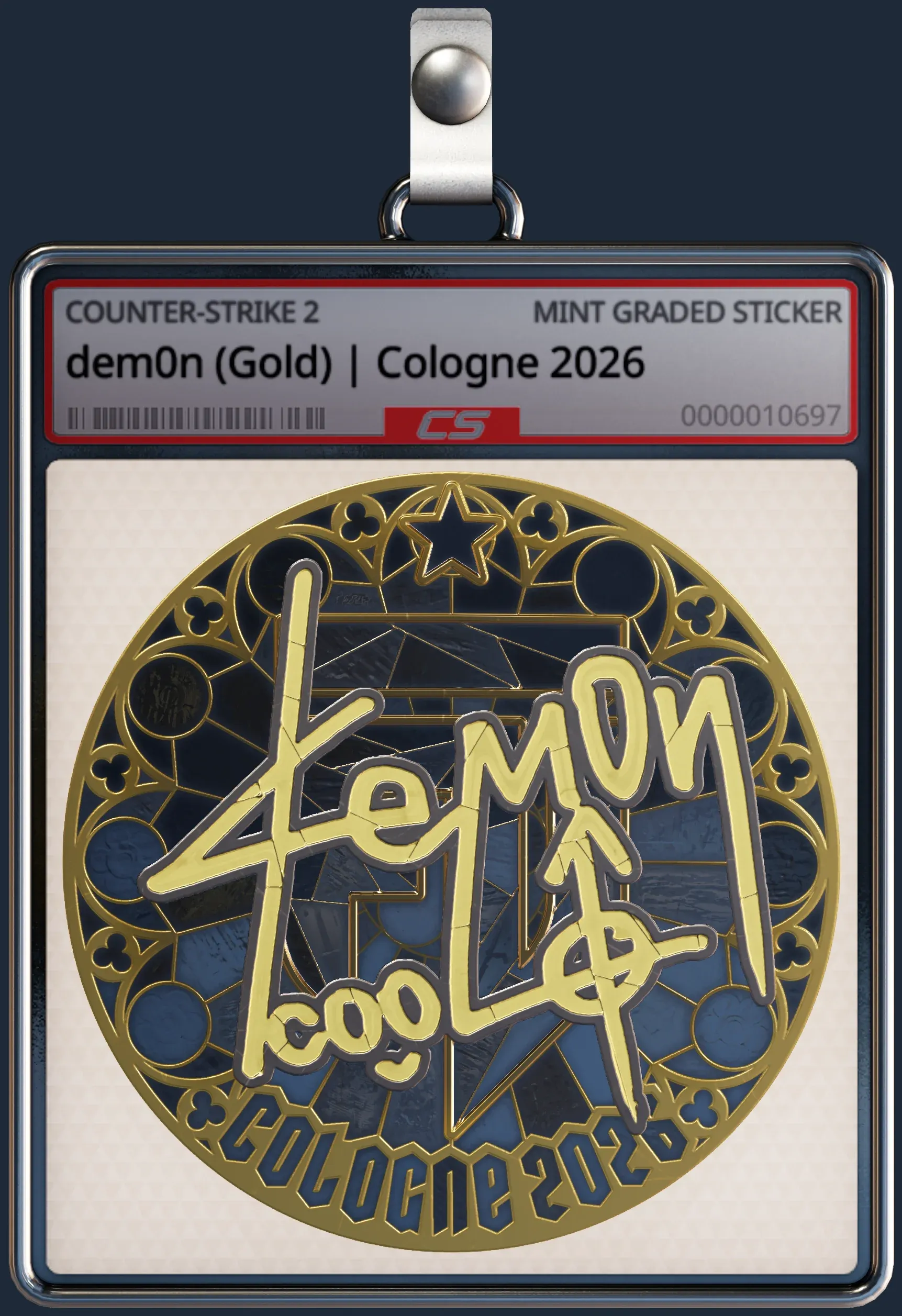 Sticker | dem0n (Gold) | Cologne 2026