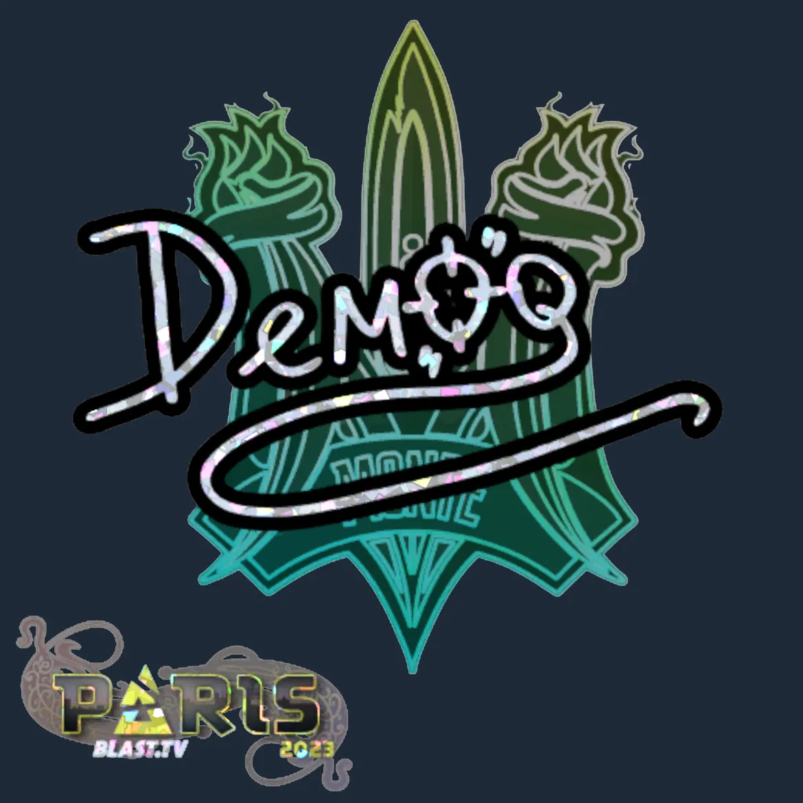 Sticker | DemQQ (Glitter) | Paris 2023